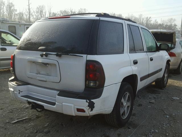 1GNDS13S242315236 - 2004 CHEVROLET TRAILBLAZE WHITE photo 4