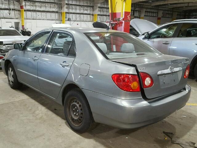 1NXBR32E34Z303745 - 2004 TOYOTA COROLLA CE GRAY photo 3