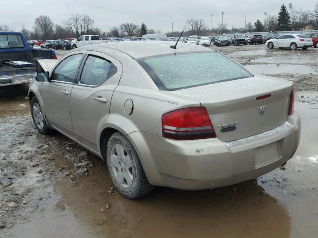 1B3LC46K38N102610 - 2008 DODGE AVENGER SE TAN photo 3