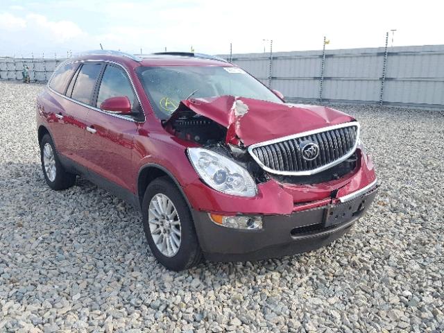 5GAKRCED6CJ256834 - 2012 BUICK ENCLAVE RED photo 1