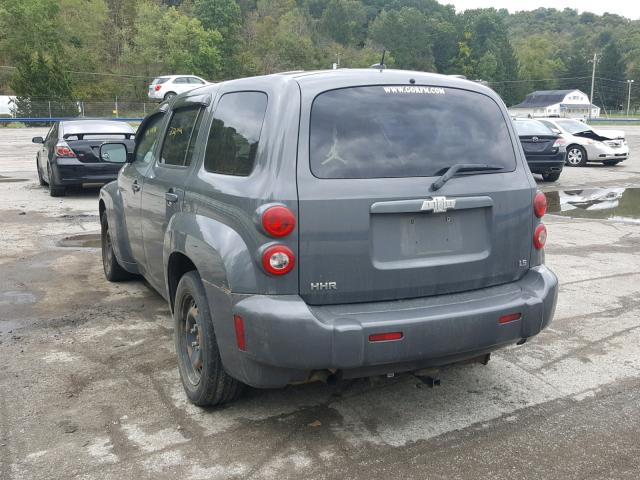 3GNDA13D48S583008 - 2008 CHEVROLET HHR LS ნაცრისფერი ფოტო 3