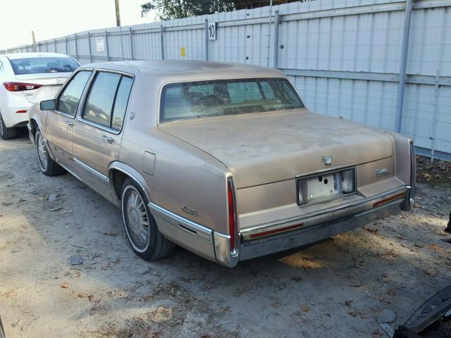 1G6CD53B8M4255590 - 1991 CADILLAC DEVILLE BROWN photo 3