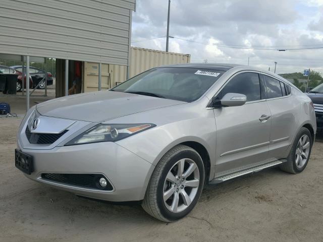 2HNYB1H67BH500483 - 2011 ACURA ZDX ADVANC GRAY photo 2