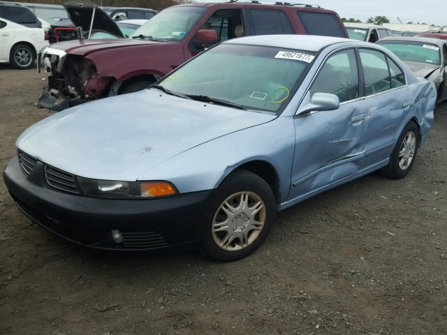 4A3AA46G83E164372 - 2003 MITSUBISHI GALANT ES BLUE photo 2