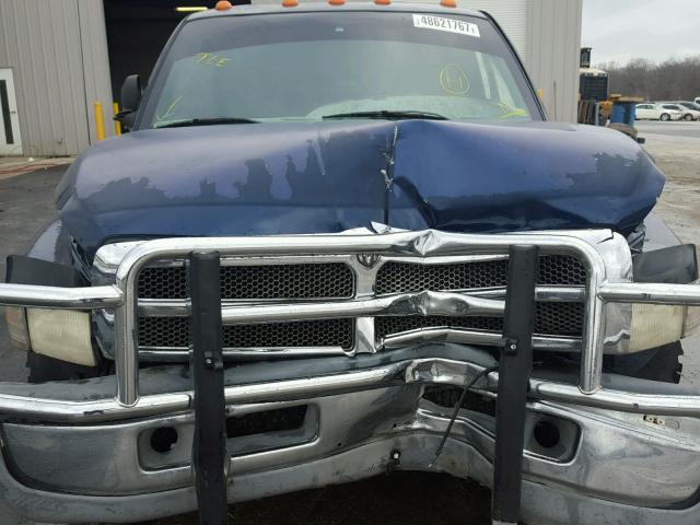 1B7MC3362YJ124500 - 2000 DODGE RAM 3500 BLUE photo 7