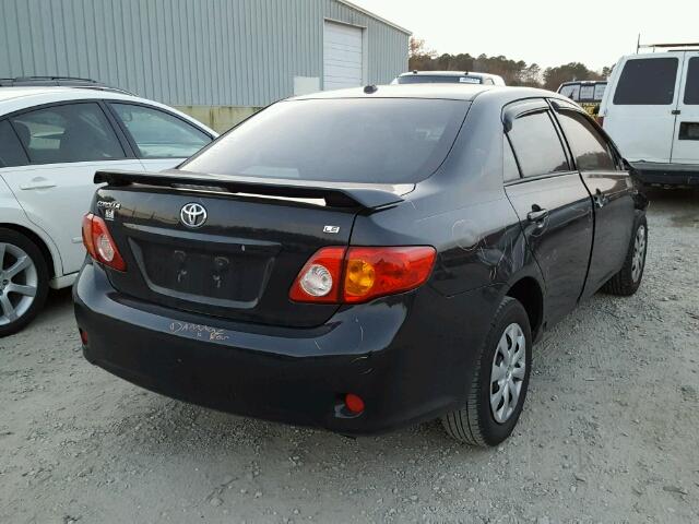 JTDBU4EE2A9104253 - 2010 TOYOTA COROLLA BA BLACK photo 4