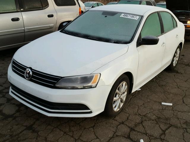 3VWD17AJXFM226449 - 2015 VOLKSWAGEN JETTA SE WHITE photo 2