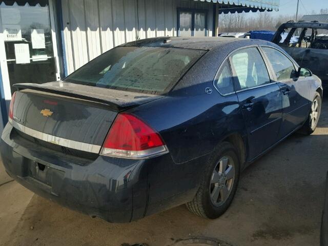 2G1WT58KX81354816 - 2008 CHEVROLET IMPALA LT BLUE photo 4