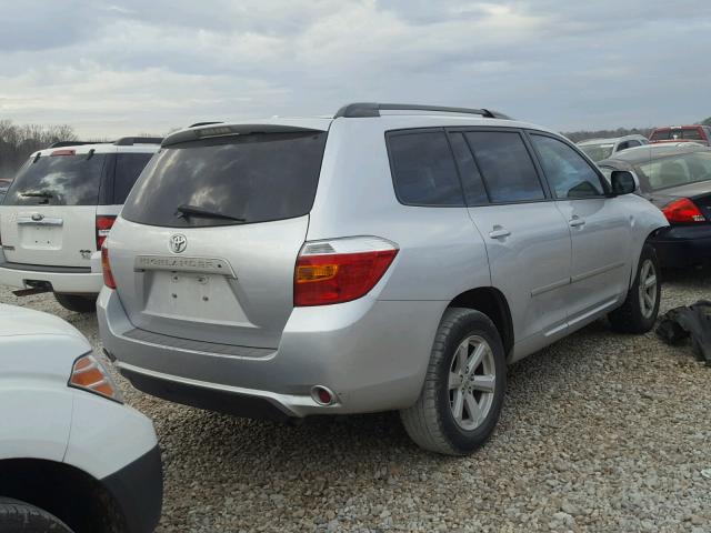 5TDKK3EH7AS022045 - 2010 TOYOTA HIGHLANDER SILVER photo 4