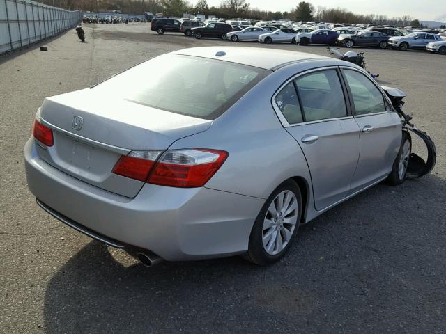 1HGCR2F85DA032245 - 2013 HONDA ACCORD EXL SILVER photo 4