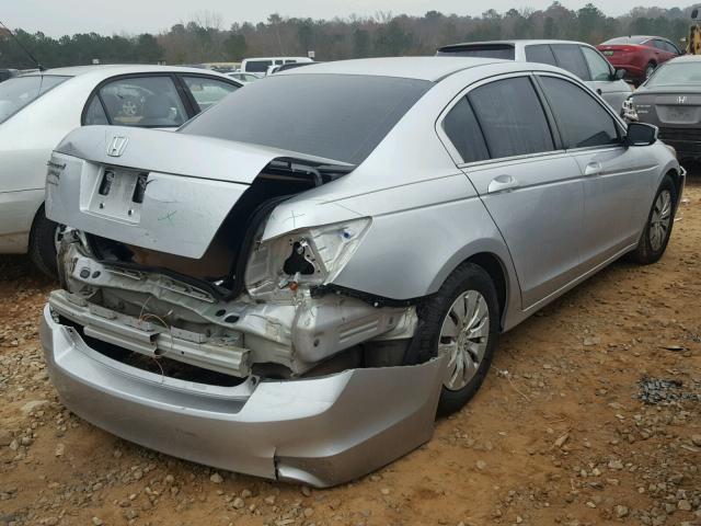 1HGCP2F30AA135370 - 2010 HONDA ACCORD LX SILVER photo 4