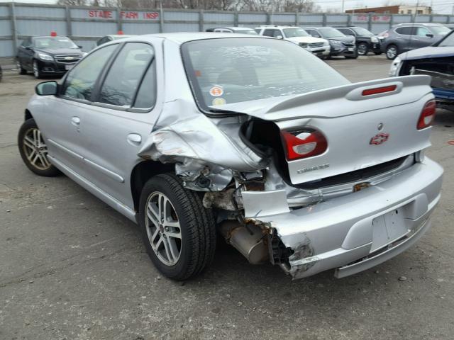 1G1JC524227398260 - 2002 CHEVROLET CAVALIER B SILVER photo 3