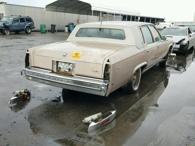 1G6DW5471LR716350 - 1990 CADILLAC BROUGHAM TAN photo 4