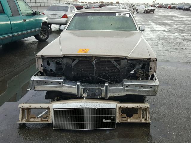 1G6DW5471LR716350 - 1990 CADILLAC BROUGHAM TAN photo 9