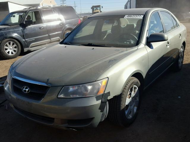 5NPET46C68H390669 - 2008 HYUNDAI SONATA GLS GREEN photo 2