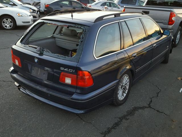 WBADR63422GN92324 - 2002 BMW 540 IT AUT BLUE photo 4