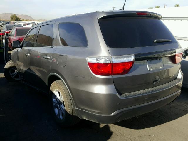 1D4RD4GG7BC729414 - 2011 DODGE DURANGO CR GRAY photo 3