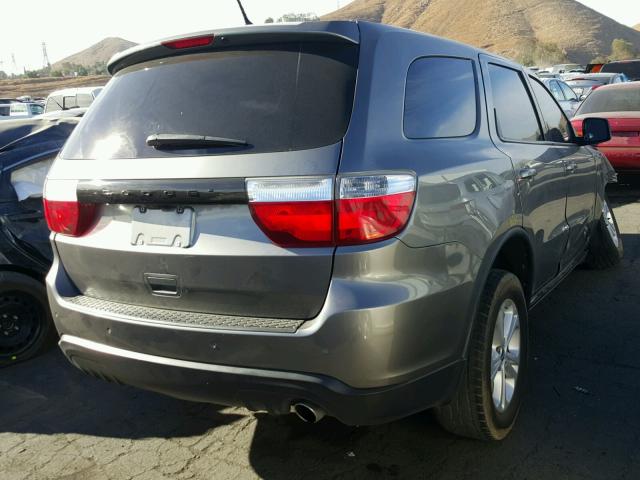 1D4RD4GG7BC729414 - 2011 DODGE DURANGO CR GRAY photo 4