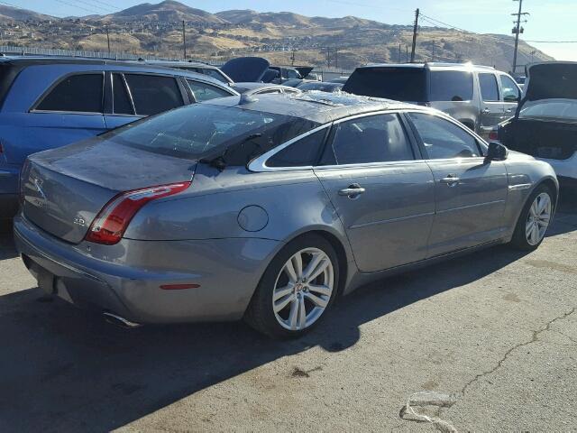 SAJWJ2GD7E8V60569 - 2014 JAGUAR XJL PORTFO GRAY photo 4