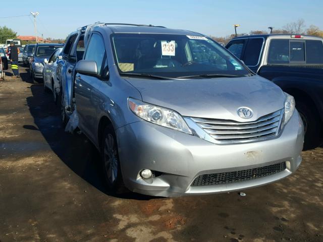 5TDDK3DC2BS001863 - 2011 TOYOTA SIENNA XLE SILVER photo 1