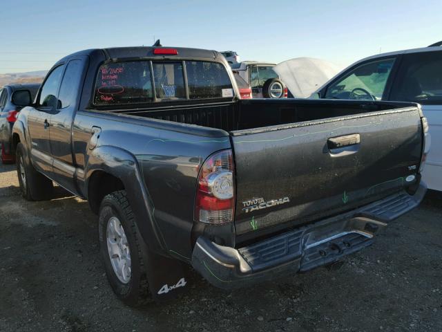 5TFUU4EN6CX037051 - 2012 TOYOTA TACOMA GRAY photo 3