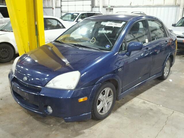 JS2RA41S425108550 - 2002 SUZUKI AERIO S BLUE photo 2