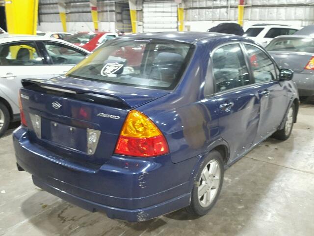 JS2RA41S425108550 - 2002 SUZUKI AERIO S BLUE photo 4