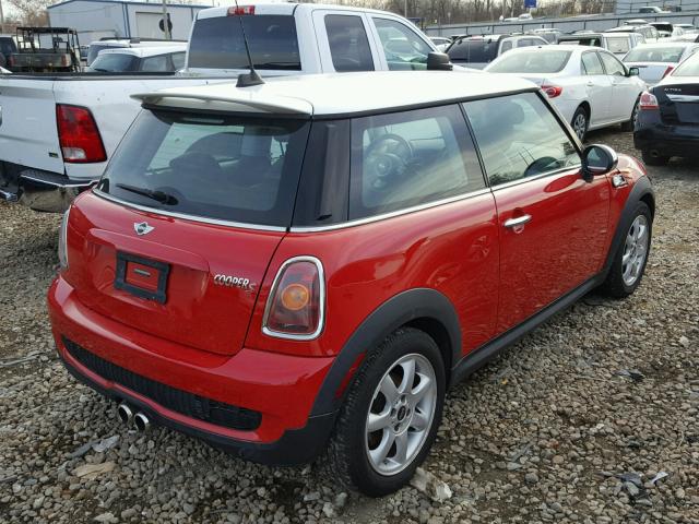 WMWMF73569TT95004 - 2009 MINI COOPER S RED photo 4