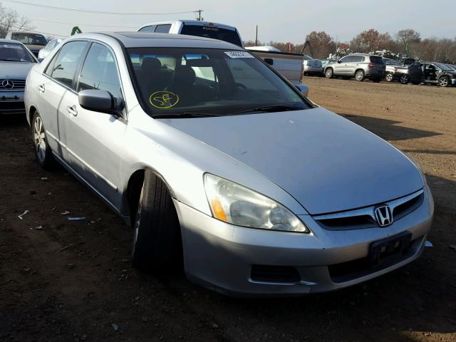 1HGCM66817A085826 - 2007 HONDA ACCORD EX SILVER photo 1