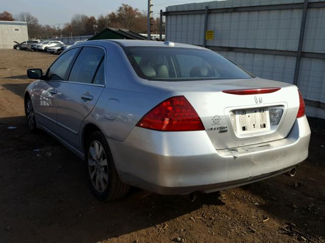 1HGCM66817A085826 - 2007 HONDA ACCORD EX SILVER photo 3