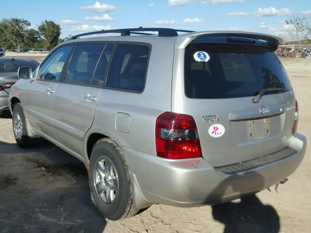 JTEGD21AX70168191 - 2007 TOYOTA HIGHLANDER GRAY photo 3