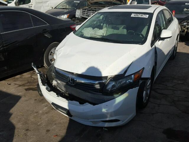 2HGFB2F89CH326314 - 2012 HONDA CIVIC EX თეთრი ფოტო 2