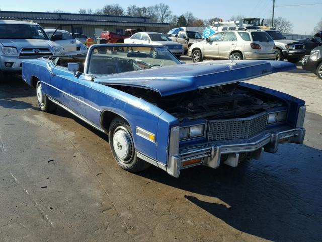 6L67S6O242014 - 1976 CADILLAC ELDORADO BLUE photo 1