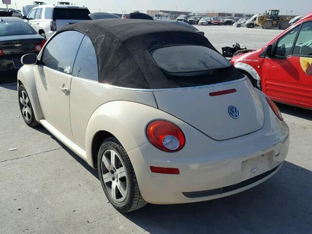 3VWRF31Y36M300419 - 2006 VOLKSWAGEN NEW BEETLE CREAM photo 3