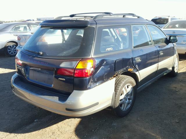 4S3BH675417670276 - 2001 SUBARU LEGACY OUT BLUE photo 4