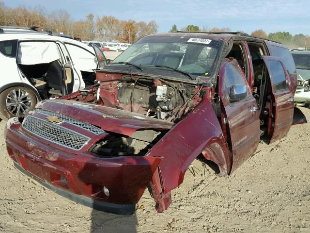 3GNFK16388G137794 - 2008 CHEVROLET SUBURBAN K MAROON photo 2