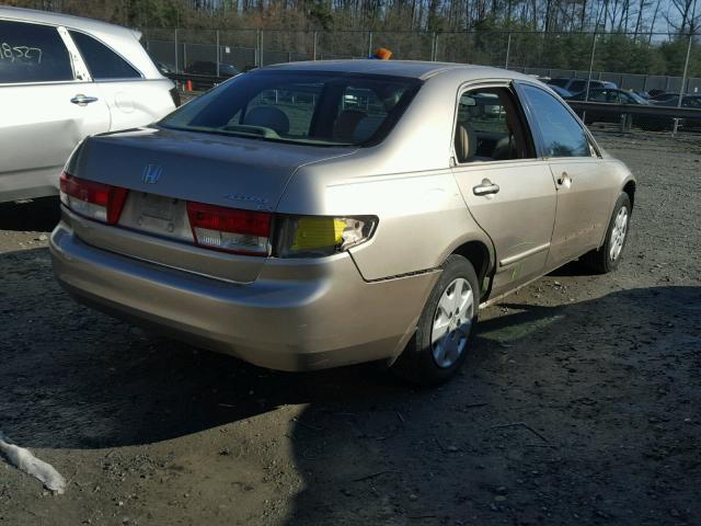 3HGCM56303G711490 - 2003 HONDA ACCORD LX TAN photo 4