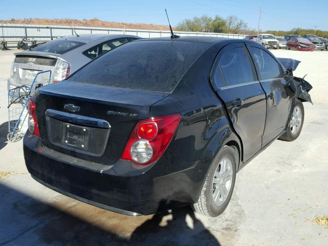 1G1JD5SH7C4192287 - 2012 CHEVROLET SONIC LT BLACK photo 4