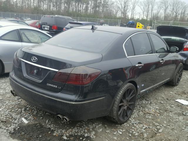 KMHGC46F79U051800 - 2009 HYUNDAI GENESIS 4. BLACK photo 4