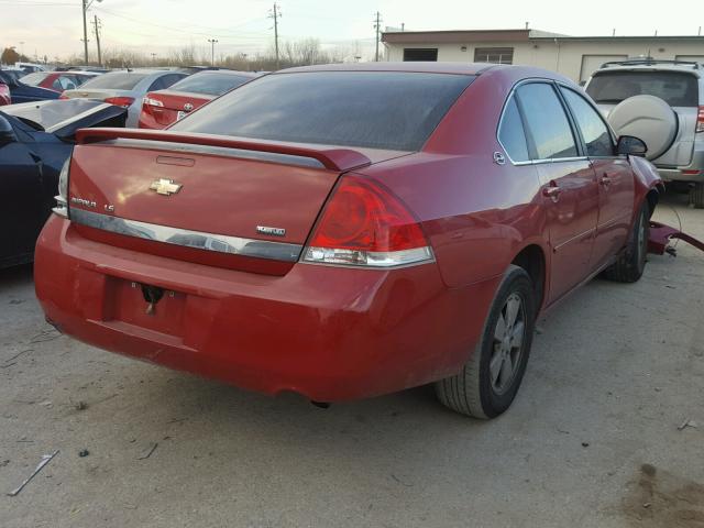 2G1WB58K981216011 - 2008 CHEVROLET IMPALA LS RED photo 4