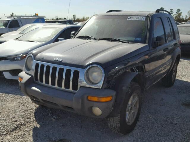 1J4GL48K43W629761 - 2003 JEEP LIBERTY SP BLUE photo 2