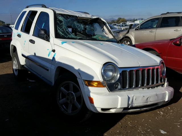 1J4GK58K97W585318 - 2007 JEEP LIBERTY LI WHITE photo 1