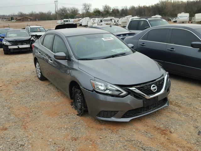 3N1AB7AP4HY272591 - 2017 NISSAN SENTRA S GRAY photo 1