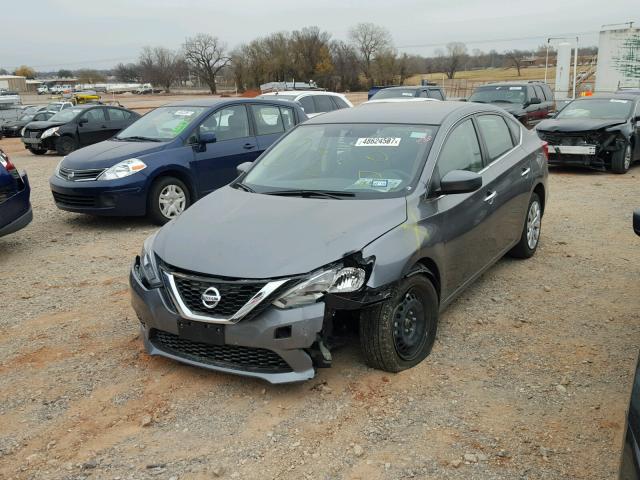 3N1AB7AP4HY272591 - 2017 NISSAN SENTRA S GRAY photo 2