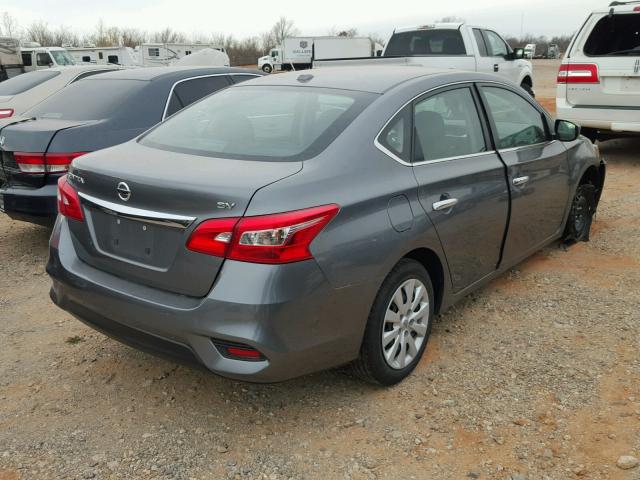 3N1AB7AP4HY272591 - 2017 NISSAN SENTRA S GRAY photo 4