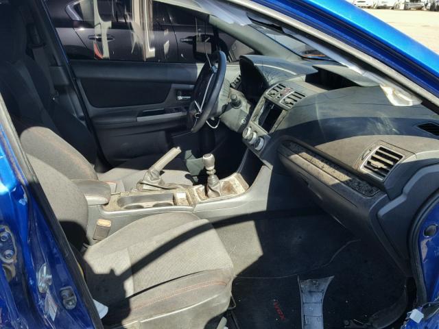 JF1VA1B62G9812583 - 2016 SUBARU WRX BLUE photo 5