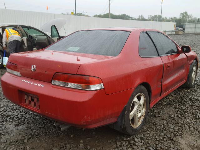 JHMBB6243VC005378 - 1997 HONDA PRELUDE RED photo 4