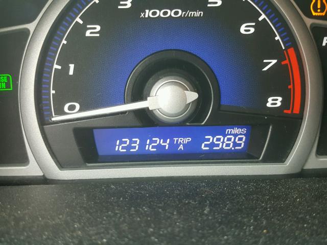 2HGFG1B93AH529349 - 2010 HONDA CIVIC EXL 黑色 照片 8