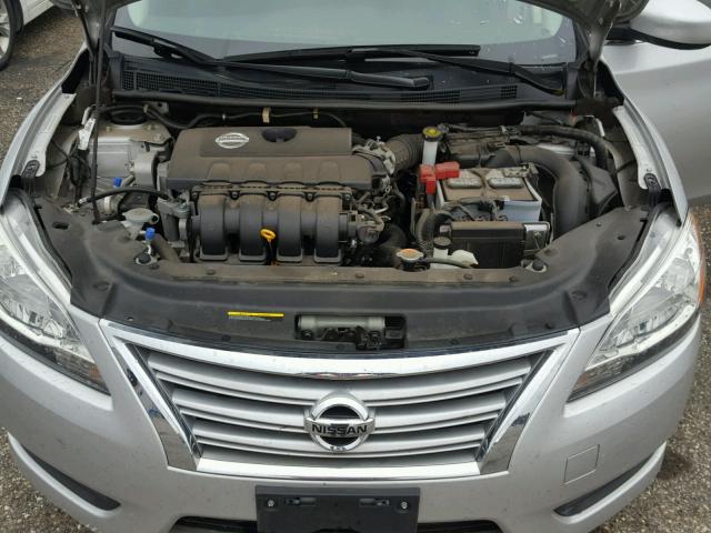 3N1AB7AP4EY252479 - 2014 NISSAN SENTRA S SILVER photo 7