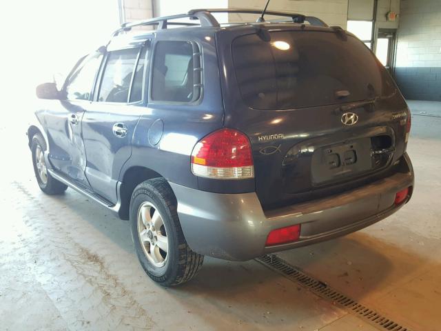 KM8SC73E45U882298 - 2005 HYUNDAI SANTA FE G BLUE photo 3